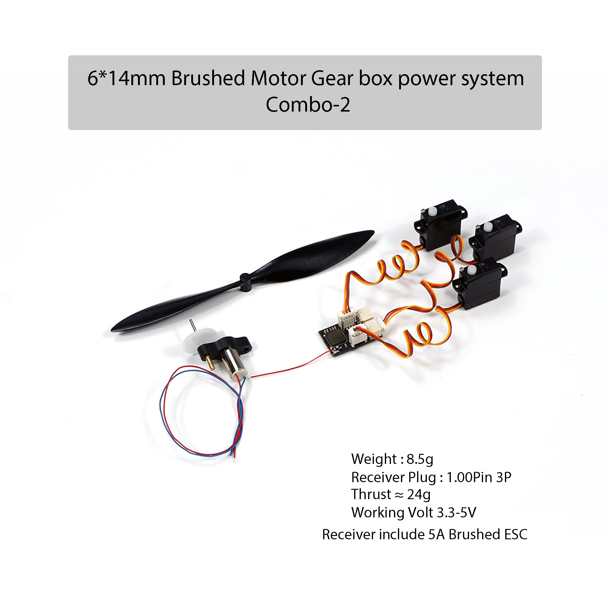 مجموعة محرك AEORC 6x14 المصقول - مراجعة Brushless Motor Thrust Test Stand وسعره